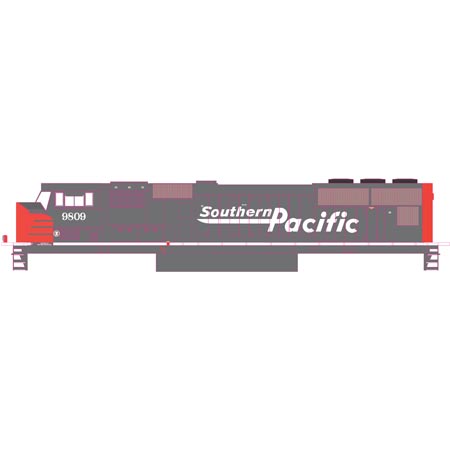 N Scale - Athearn - 10707 - Locomotive, Diesel, EMD SD70 - Southern Pacific - 9809