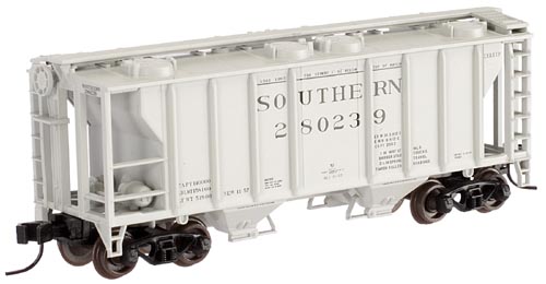 N Scale - Atlas - 31951A - Covered Hopper, 2-Bay, PS2 - Southern - 280239
