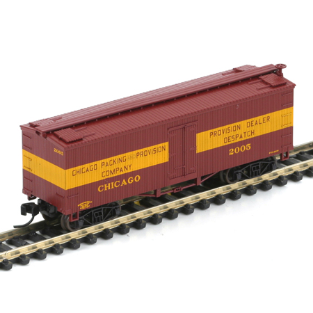 N Scale - Athearn - 11533 - Reefer, Ice, 36 Foot, Wood, Truss Rod - Chicago Packing & Provision - 2005