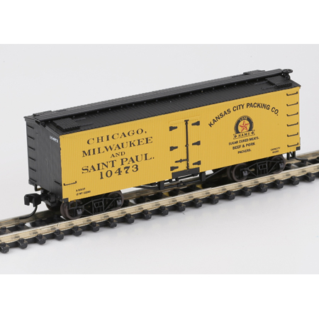 N Scale - Athearn - 11545 - Reefer, Ice, 36 Foot, Wood, Truss Rod - Chicago Milwaukee St. Paul & Pacific - 10473