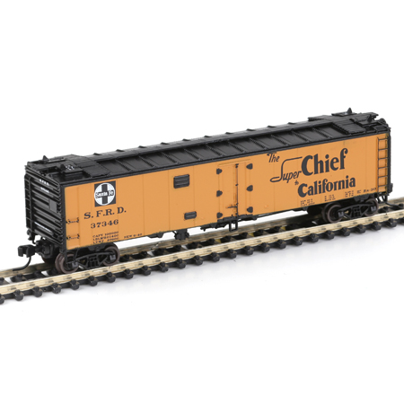 SANTA FE 50' WOOD EXPRESS REEFER LIMITED STOCK N SCALE FNS #FNR-2001 