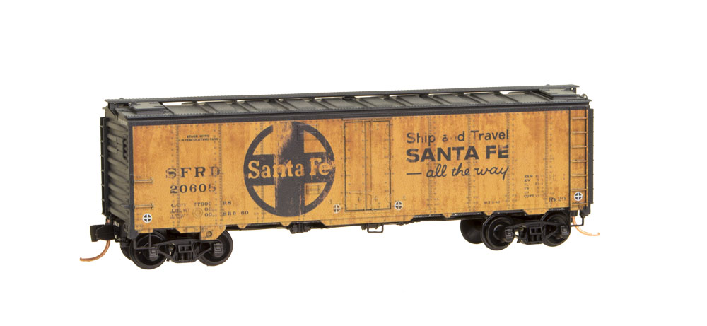 N Scale - Micro-Trains - 059 51 536 - Reefer, Ice, Steel - Santa Fe - 20608