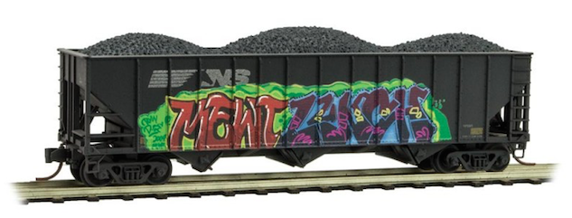 N Scale - Micro-Trains - 108 44 280 - Open Hopper, 3-Bay, 100 Ton - Norfolk Southern - 145230