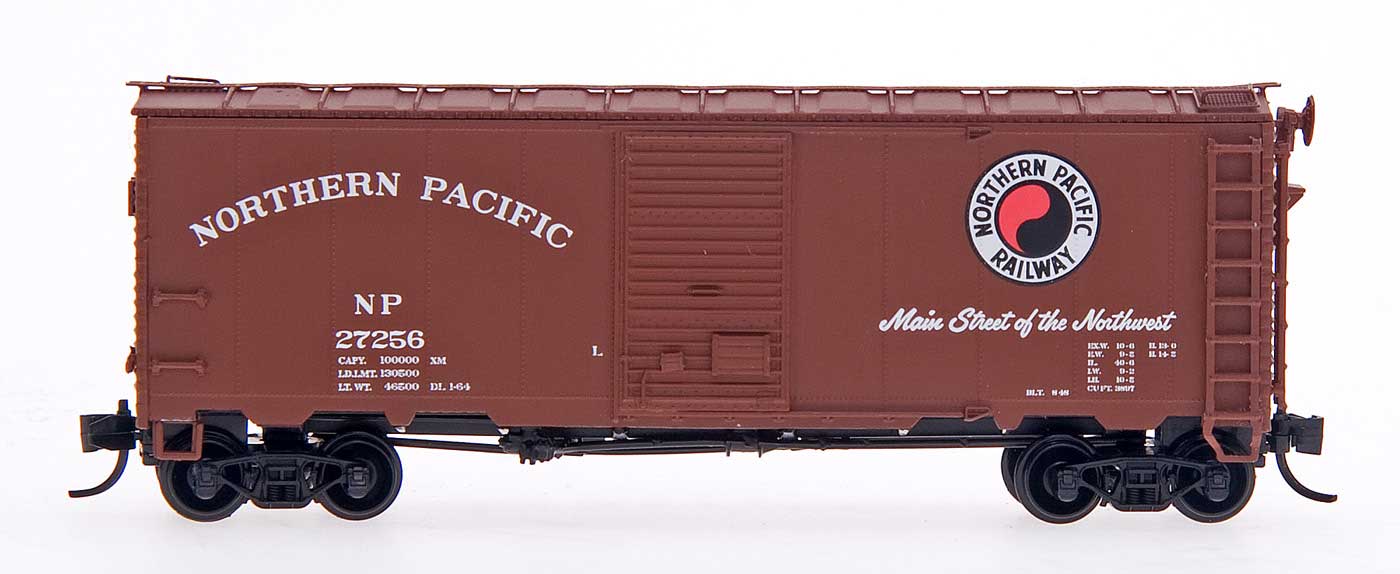 N Scale - InterMountain - 65801-10 - Boxcar, 40 Foot, AAR 1944 - Northern Pacific - 26383