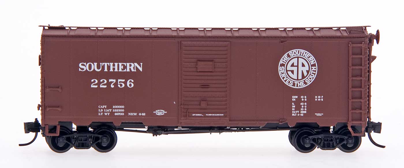 N Scale - InterMountain - 65807-05 - Boxcar, 40 Foot, AAR 1944 - Southern - 22724