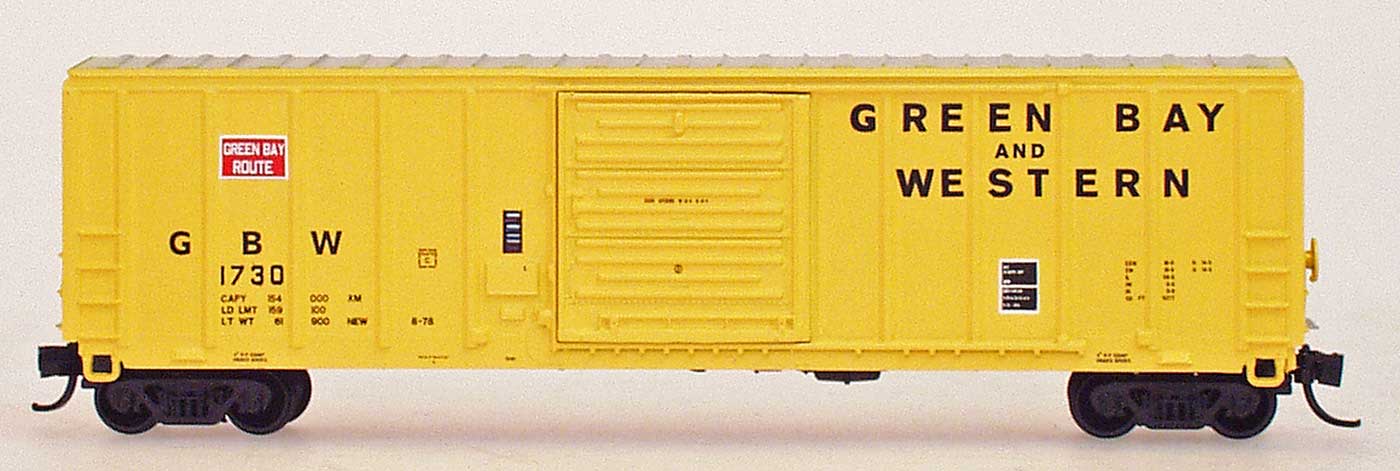 N Scale - InterMountain - 67506-10 - Boxcar, 50 Foot, PS 5277 - Green Bay & Western - 1754