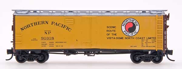 N Scale - InterMountain - 65502-25 - Reefer, 40 Foot, R-40-23 - Northern Pacific - 91018