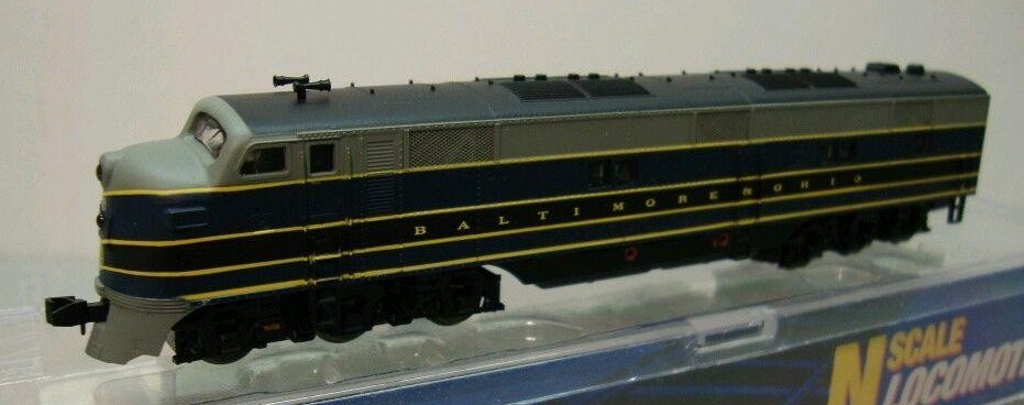 N Scale - Life-Like - 7003 - Locomotive, Diesel, EMD E7 - Baltimore & Ohio - 66