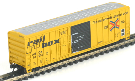 N Scale - Roundhouse - 8231 - Boxcar, 50 Foot, FMC, 5077 - RailBox - 51936