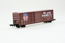 N Scale - Roundhouse - 8237 - Boxcar, 50 Foot, FMC, 5077 - Union Pacific - 170309