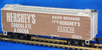 N Scale - Roundhouse - 87008 - Reefer, Ice, 36 Foot, Wood, Truss Rod - Hershey Foods - 731