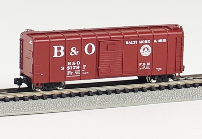 N Scale - Fox Valley - 90349 - Boxcar, 50 Foot, M53 Wagontop - Baltimore & Ohio - 381050