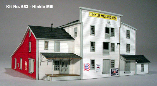 N Scale - American Model Builders - 653 - Hinkle Milling Co. in Thomasville, NC - Undecorated