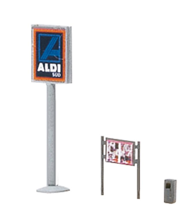 N Scale - Faller - 232204 - Aldi Supermarket - Commercial Structures