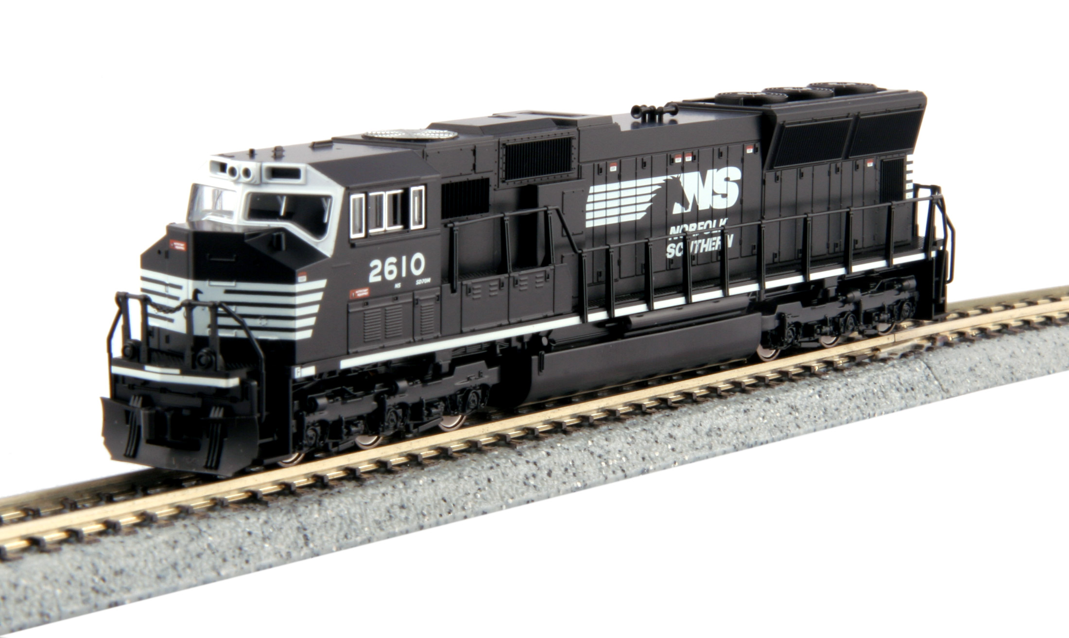 N Scale - Kato USA - 176-8608 - Locomotive, Diesel, EMD SD70 - Norfolk Southern - 2610