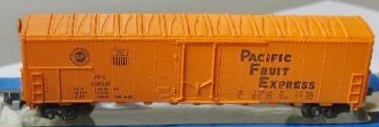 N Scale - Con-Cor - 1671C - Reefer, 50 Foot, Mechanical - Pacific Fruit Express