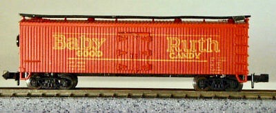 N Scale - Minitrix - 3185 - Reefer, Ice, Wood - Curtiss Candy - None