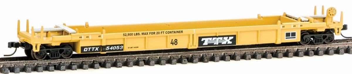 N Scale - Walthers - 929-8005 - Container Car, Single Well, Thrall Lo-Pac 48 - TTX Company - 54053