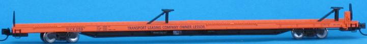N Scale - Trainworx - 28547-05 - Flatcar, 85 Foot, TOFC - Transport Leasing Company - 330