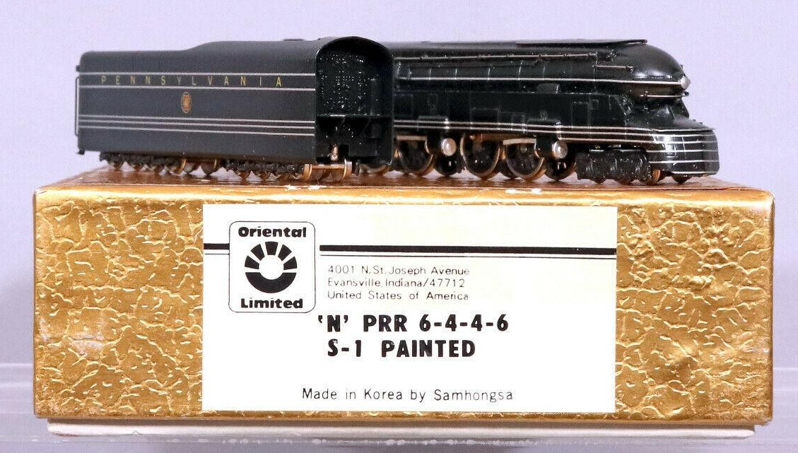 N Scale Oriental Limited Prr S 1 Painted Locomotive Steam 6 4 4 6 S1 Pennsylvania 6100