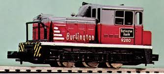 N Scale - Bachmann - 4791 - Locomotive, Diesel, Plymouth WDT - Burlington Route - 9280