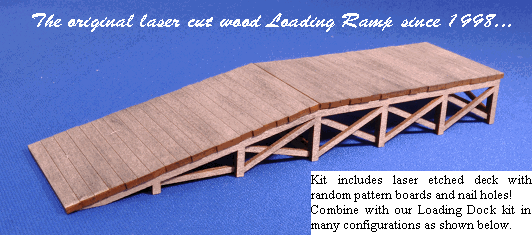 N Scale - Blair Line - 0743 - Loading Ramp - Undecorated - 3-Pack
