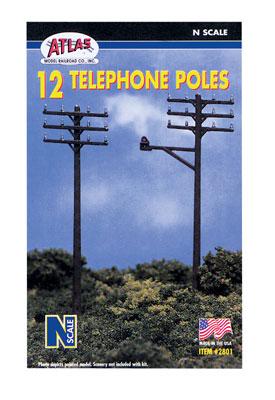 N Scale - Atlas - 2801 - Structure, Accessory, Telephone Pole Lamp