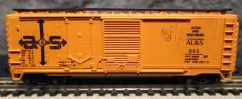 N Scale - AHM - 4325 - Boxcar, 40 Foot, Steel Combo Door - Alton & Southern - 905