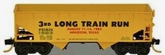 N Scale - Micro-Trains - NSC 83-03 - Open Hopper, 2-Bay, Offset Side - Long Train Run - 1983
