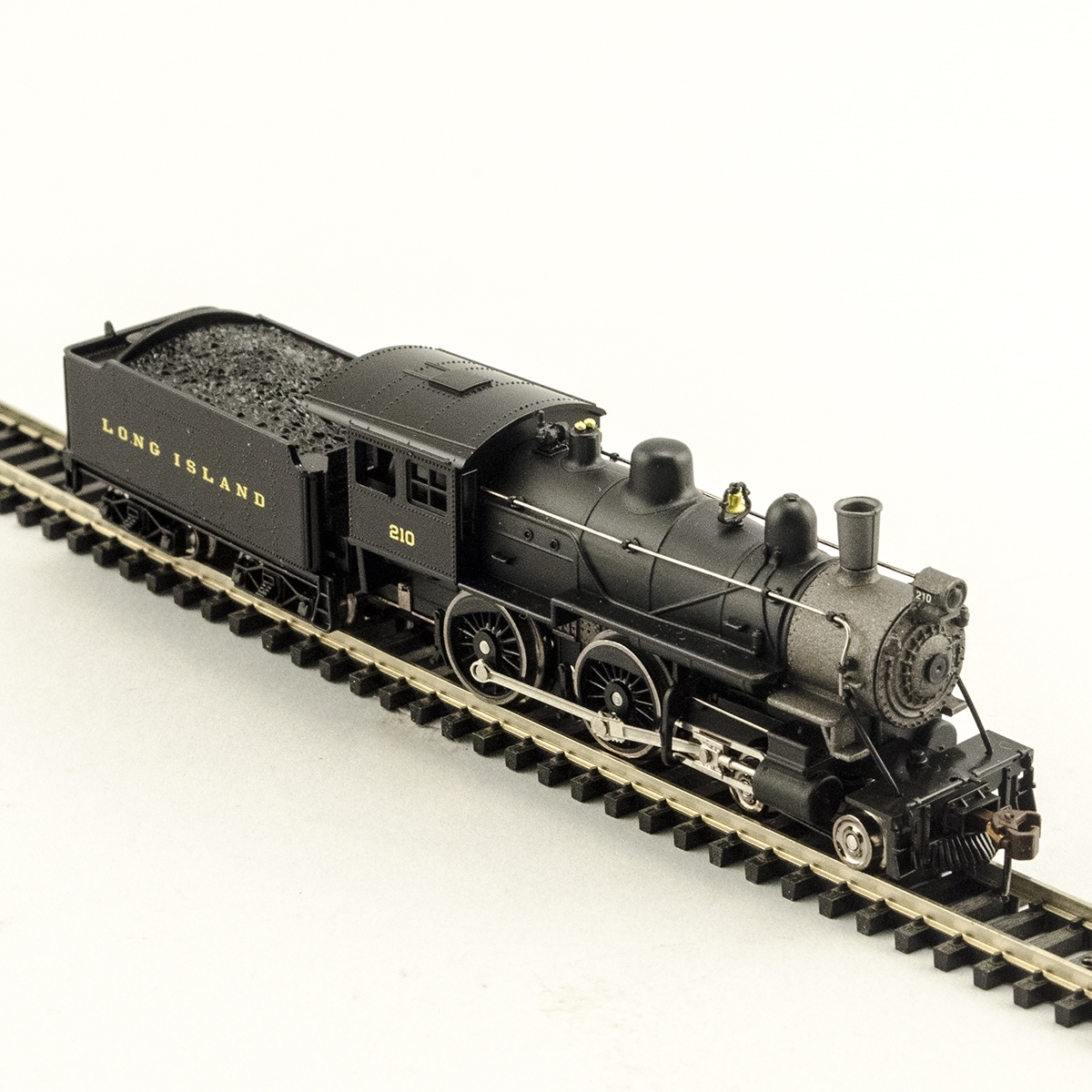 N Scale - Model Power - 876371 - Locomotive, Steam, 4-4-0, American - Long Island Rail Road - 210