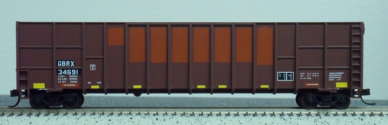 N Scale - Deluxe Innovations - 106011 - Gondola, Woodchip - Greenbrier - 34691