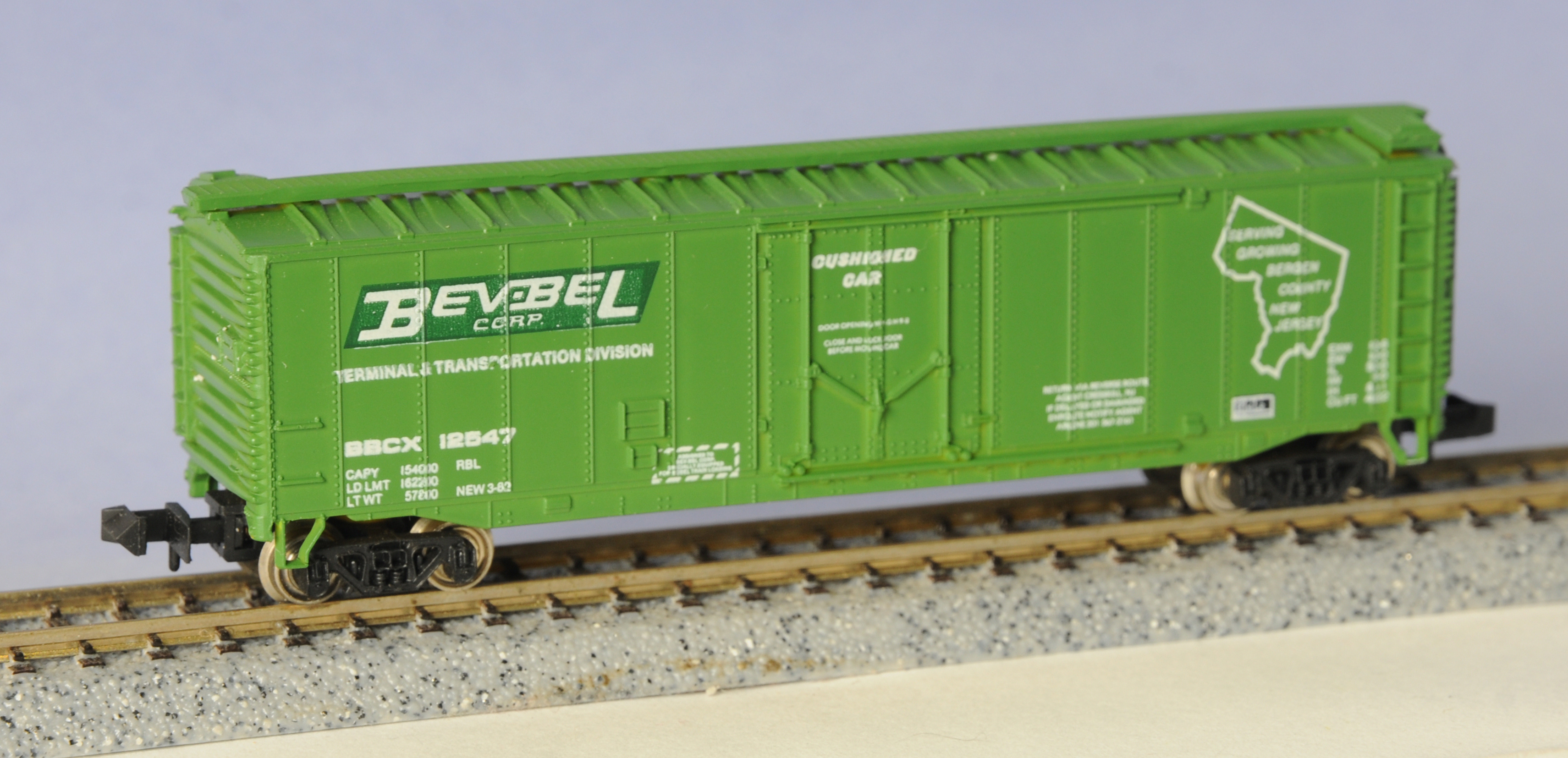 N Scale - Bev-Bel - 4023 - Boxcar, 50 Foot, Steel - Bev-Bel - 12547