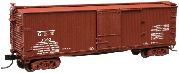 N Scale - Atlas - 45766 - Boxcar, 40 Foot, USRA Double Sheathed Wood - General Equipment Trust - 3393