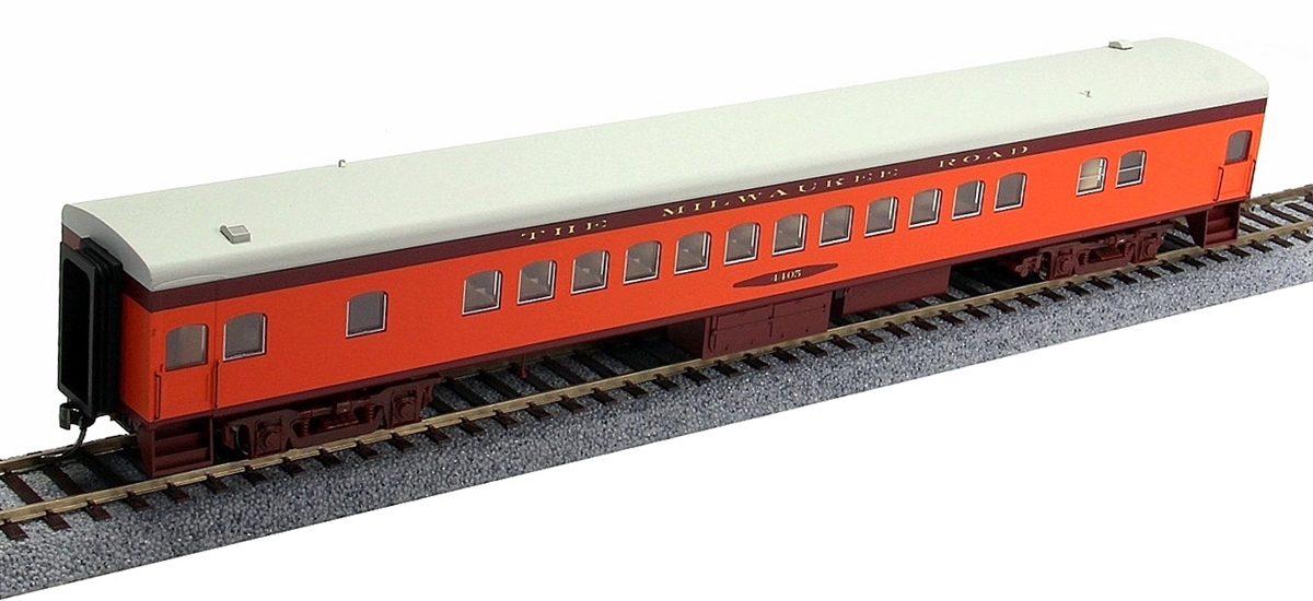 N Scale - Fox Valley - 40045 - Passenger Car, Streamlined Smoothside, Coach - Milwaukee Road - 4421