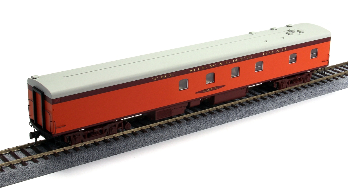 N Scale - Fox Valley - 40021 - Passenger Car, Streamlined Smoothside, Baggage Express - Milwaukee Road