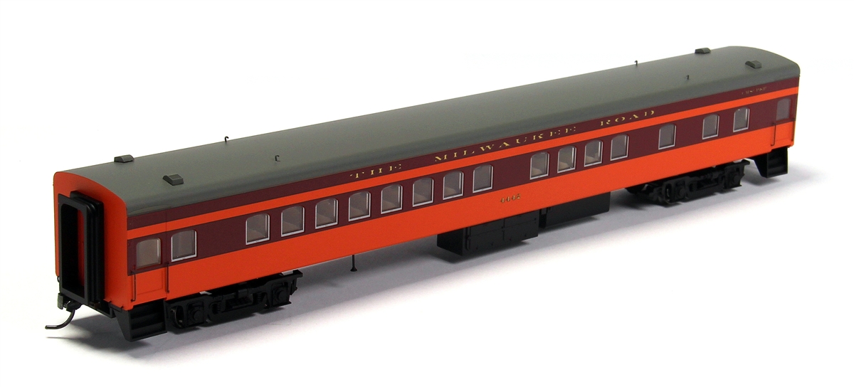 N Scale - Fox Valley - 40106 - Passenger Car, Streamlined Smoothside, Bunk Coach - Milwaukee Road - 4445