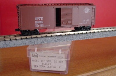 N Scale - Brooklyn Locomotive Works - BLW-21 - Boxcar, 40 Foot, PS-1 - New York Central - 180190
