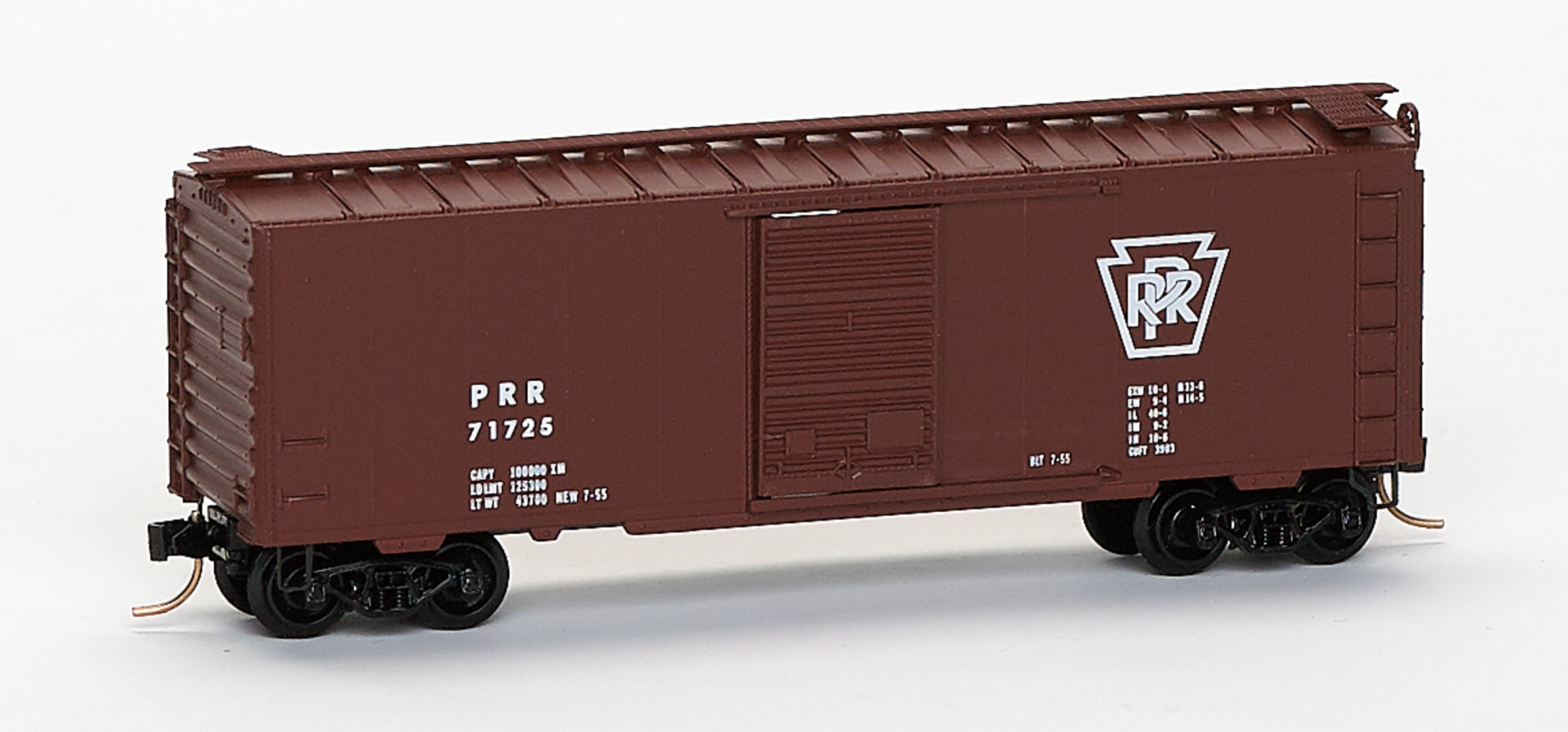 N Scale - Brooklyn Locomotive Works - BLW-37 - Boxcar, 40 Foot, PS-1 - Pennsylvania - 71725