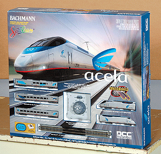 N Scale - Bachmann - 24130 - Passenger Train, Acela - Amtrak