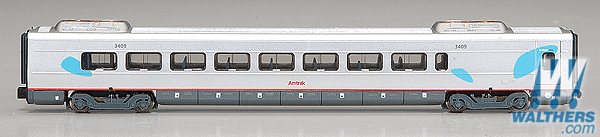 N Scale - Bachmann - 89974 - Acela Business Class End Unit Coach - Amtrak - 3500