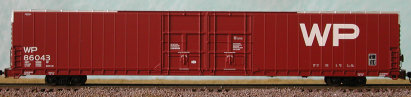 N Scale - Bluford Shops - 86481 - Boxcar, 85 or 86 Foot, Auto Parts - Western Pacific