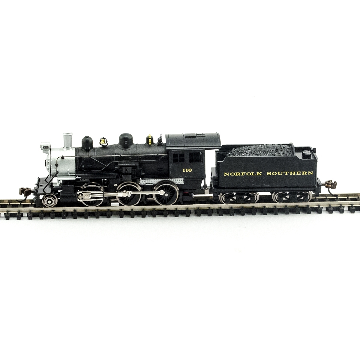N Scale - Model Power - 87650 - Locomotive, Steam, 2-6-0 Mogul - Norfolk Southern - 116