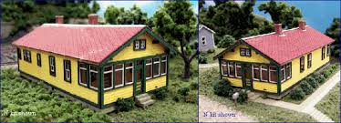 N Scale - Blair Line - 094 - ATSF 6 room section house - Residential Structures