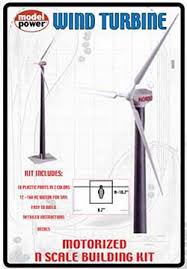 N Scale - Model Power - 1583 - Wind Turbine - Painted/Unlettered