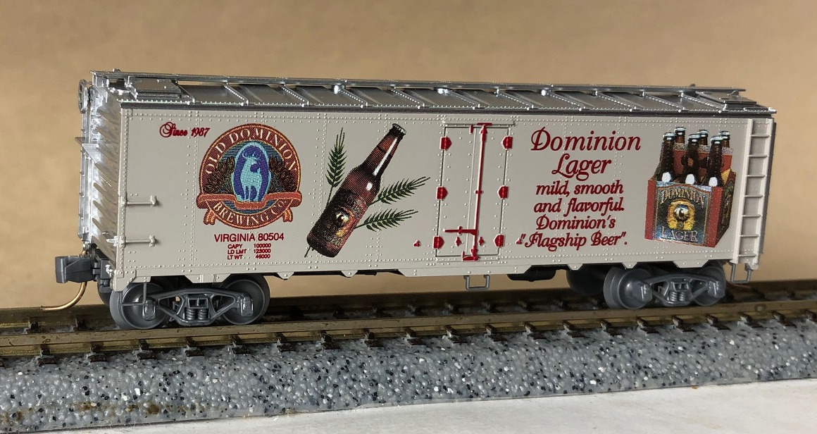 N Scale - Micro-Trains - NSC 04-99 - Reefer, Ice, Steel - Old Dominion Brewing - 80504