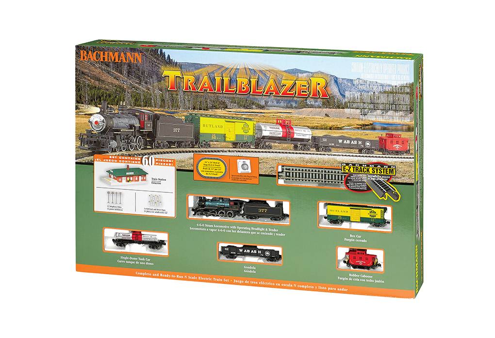 N Scale - Bachmann - 24024 - Freight Train, Steam, North American, Transition Era - Painted/Unlettered - Trailblazer