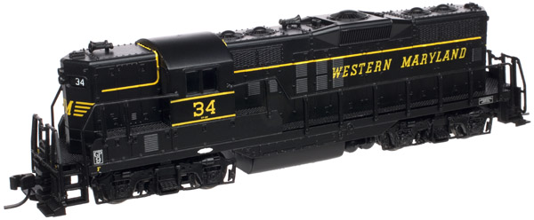 N Scale - Atlas - 40 000 437 - Locomotive, Diesel, EMD GP9 - Western Maryland - 25
