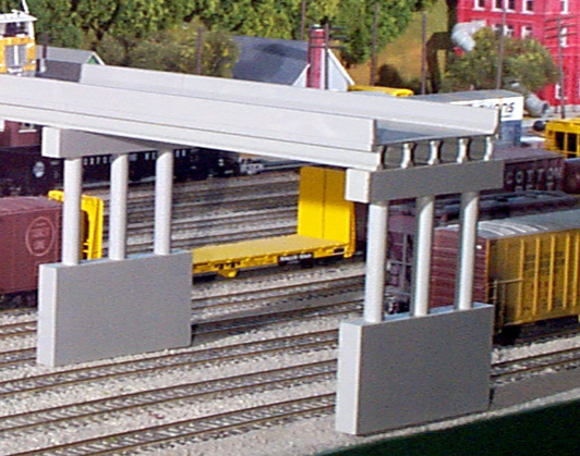 N Scale - Rix Products - 628-0162 - Highway Overpass - Undecorated