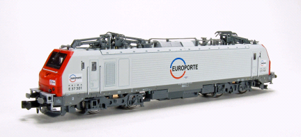 N Scale - Rocky-Rail - RRE37501 - Locomotive, Electric, Alstom Prima - Europorte - E37501