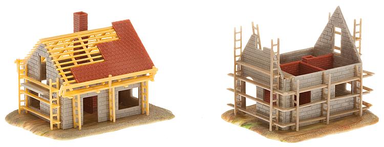 N Scale - Faller - 232223 - Houses Under COnstruction - Residential Structures